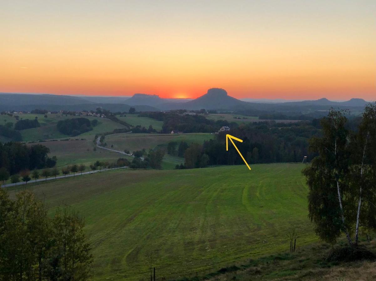 Rathmannsdorf Auszeit Mit Weitblick In Der Sachsischen Schweiz - Kleiner Bauernhof Mit Tieren Und Wallbox מראה חיצוני תמונה